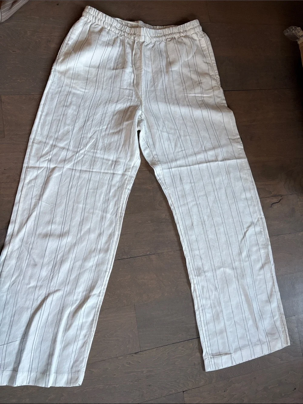 H and m wideleg linen blend pants size medium